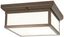 Harvard Court Bronze 13" Glass Flush Mount Ceiling Light