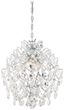 Isabella's Crown Chrome Finish 4-Light Crystal Chandelier