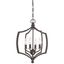 Middletown Downton Bronze Mini Chandelier with Gold Highlights