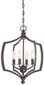 Middletown Downton Bronze Mini Chandelier with Gold Highlights