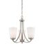 Overland Park 3-Light Mini Chandelier in Brushed Nickel