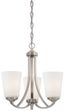 Overland Park 3-Light Mini Chandelier in Brushed Nickel