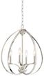 Enchanted Carriage Polished Nickel 4-Light Candelabra Pendant