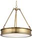 Harbour Point 19" Liberty Gold Maritime-Inspired Pendant Light