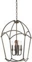 Jupiter's Canopy 4-Light Geometric Pendant in Harvard Court Bronze