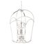 Elegant Jupiter's Canopy 12-Light Polished Nickel Glass Pendant