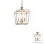 Brio Gold Crystal Lantern Pendant with Dimmable LED