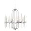 Concepcion Chrome Finish 6-Light Chandelier with Clear Glass Accents