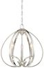 Polished Nickel 3-Light LED Transitional Pendant