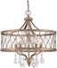 Mini Olympus Gold 5-Light Candle Chandelier with Crystal Accents