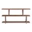 Mandalay 63'' Walnut Veneer Mid-Century Modern Open-Shelf Console