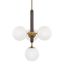 Brielle Aged Brass 4-Light Globe Pendant