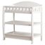 White Pine Wood Changing Table with Safety Strap and Drawers