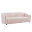 Pink Tufted Velvet Sloped Arm Sofa, 91"