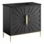 Modway Awaken 36" Black Solid Wood Bathroom Vanity with Gold Accents