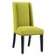 Elegant Wheatgrass Upholstered Parsons Side Chair with Nailhead Trim