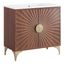 Daylight 36" Walnut Mango Wood Bathroom Vanity with Ceramic Sink