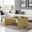 Gridiron Gold Stainless Steel Square Coffee Table