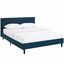 Azure Queen Upholstered Wood Frame Tufted Platform Bed