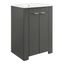 Maybelle 24" Gray White Melamine Bathroom Vanity with Ceramic Sink