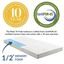 Relax Off-White Memory Foam Tri-Fold Mattress Topper