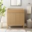 Render 30" Oak Mid-Century Modern Bathroom Vanity Cabinet