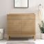 Render 36'' Oak Mid-Century Modern Bathroom Vanity Cabinet