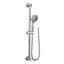 Chrome Adjustable Handheld Showerhead with Slide Bar and Hose