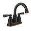 Mediterranean Bronze Two-Handle High Arc Bathroom Faucet