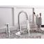 Polished Chrome Double Handle Widespread Bathroom Faucet