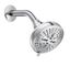 Chrome 8-Spray Wall Mounted Showerhead with 5-Inch Round Face