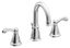 Elegant Distressed Bronze Widespread Bathroom Faucet with Chrome Handles