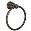 Traditional Distressed Bronze Wall Mounted Towel Ring