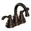 Classic Distressed Bronze Two-Handle Centerset Bathroom Faucet