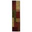 Modern Geometric Multicolor Synthetic Runner Rug, 2' x 5'