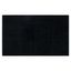 Black Plush Geometric Striped Bath Rug 17" x 24"