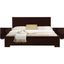 Moma Espresso Solid Wood King Platform Bed with Matching Nightstands