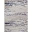 Blue Abstract Synthetic 5' x 7' Non-slip Area Rug