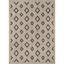 Classic Beige Grey Geometric Wool Viscose Runner Rug 27" x 96"