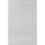 Light Gray Tufted Wool and Viscose Stripe Runner Rug