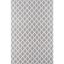 Gray and White Hand-Tufted Wool and Viscose Area Rug, 3' x 5'