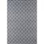 Charcoal Geometric Hand-Tufted 5' x 7' Wool Area Rug