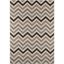 Sage Chevron Easy-Care Synthetic Area Rug 7'10" x 10'10"