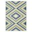 Geometric Diamond Multi-Color Synthetic Indoor/Outdoor Rug, 8'6" x 13'