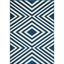 Monteverde Navy Geometric 27" Synthetic Easy-Care Area Rug