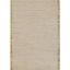 Ivory Flat Woven Handmade Wool 3' x 5' Area Rug