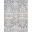 Gray Geometric Chenille 5'x47' Easy-Care Area Rug