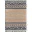 Esme Blue and Beige Geometric Wool Cotton 6' x 9' Area Rug