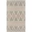 Desert Inspiration Hand-Woven Wool Area Rug in Beige, 24" x 36"