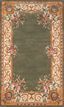 Harmony Sage Floral Hand-Tufted Wool Rectangular Rug 5' x 8'